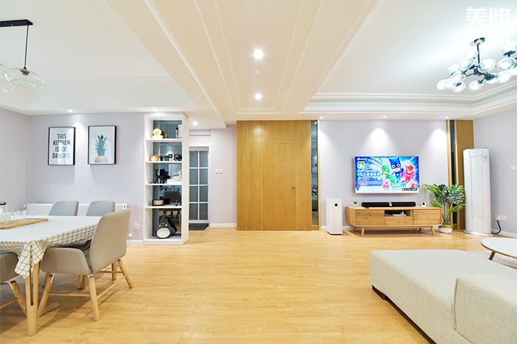 科大佳园120平日式MUJI风装修案例图--客餐厅