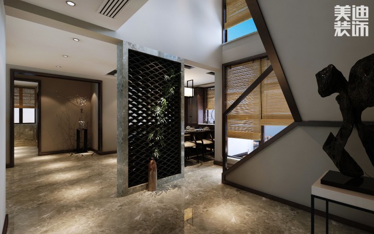 兰侨公馆320平米新中式风格装修案例效果图--其他