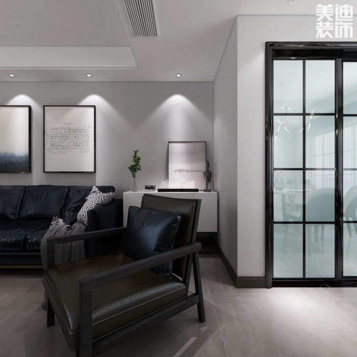 奥林匹克花园135现代风格装修案例效果图--沙发