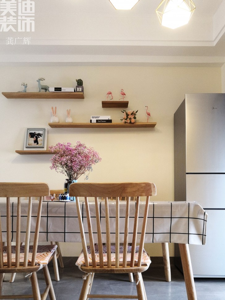 嘉宇银杉120平米北欧风格装修案例实拍图--餐厅