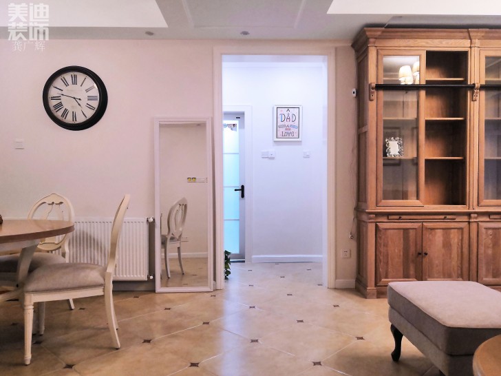 方小区128小美风格装修案例实拍图--客餐厅