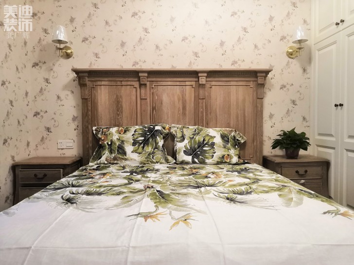 方小区128小美风格装修案例实拍图--主卧