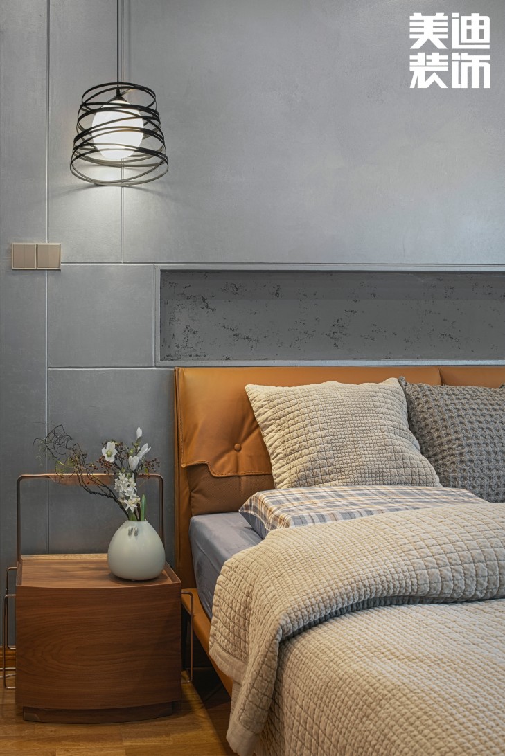 北辰定江洋260㎡现代混搭风格装修案例实拍图-卧室