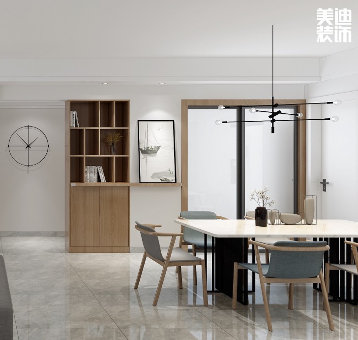 香溢豪庭125平方米现代风格装修效果图--餐厅