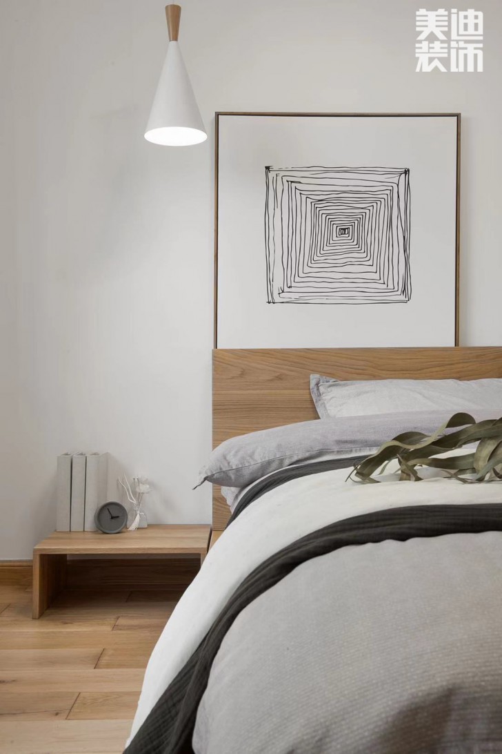 中航城140平米日式风格装修实拍图--卧室