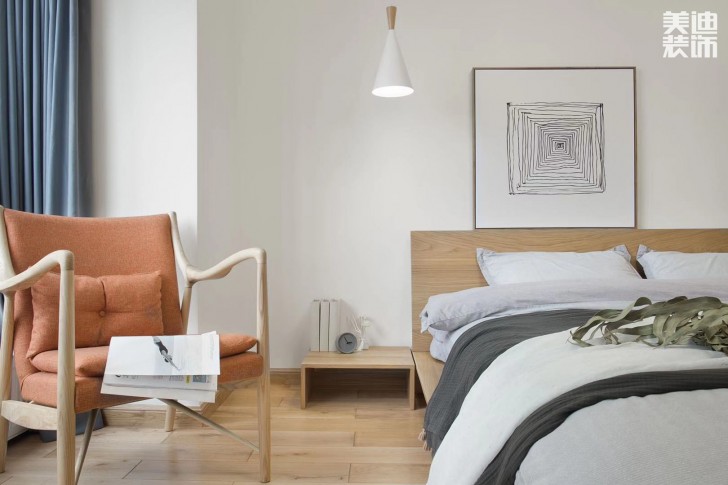 中航城140平米日式风格装修实拍图--卧室