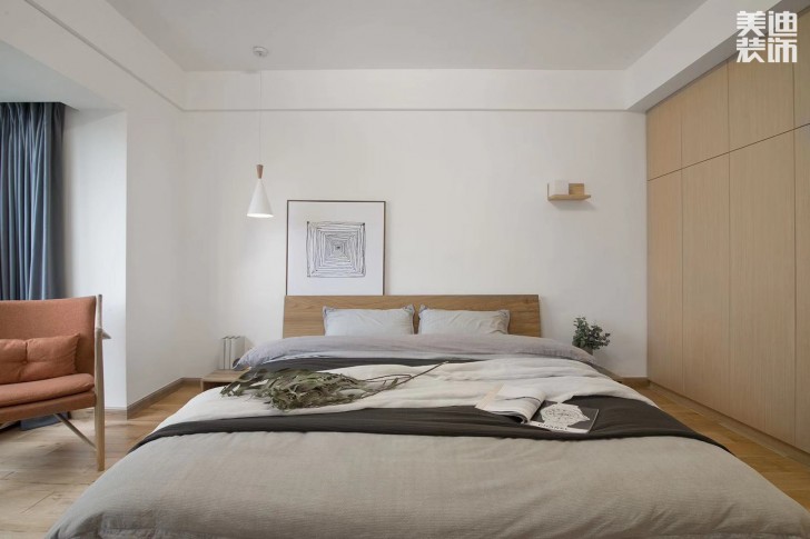 中航城140平米日式风格装修实拍图--卧室