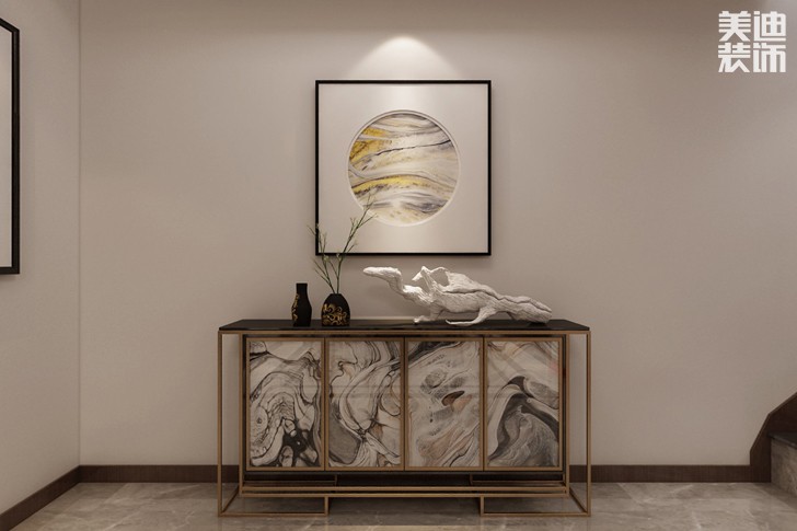 南山苏迪亚诺500平米新中式风格装修案例效果图--玄关