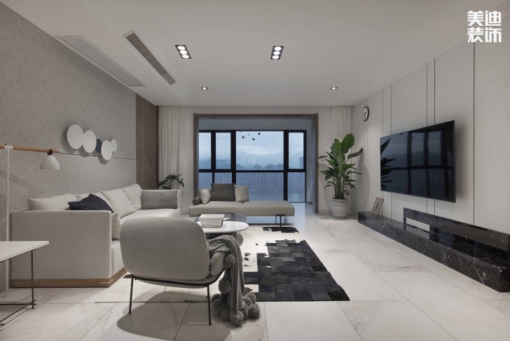 达美溪湖湾190平米现代风格实拍案例