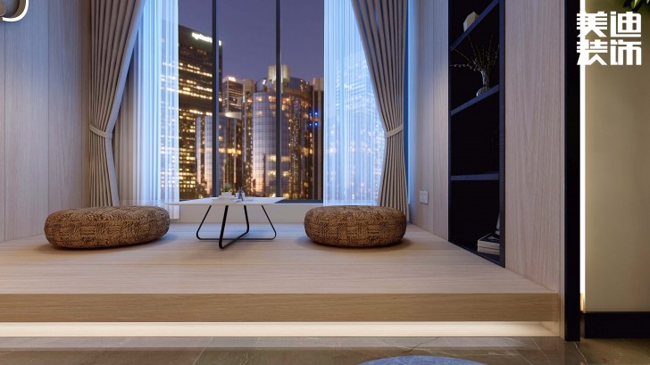 滨江中心城117平方米现代轻奢风格案例效果图--其他