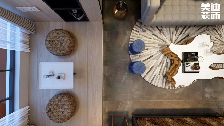 滨江中心城117平方米现代轻奢风格案例效果图--其他