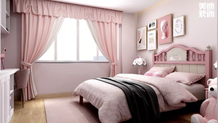 平安象湖风情453平方米新中式案例效果图--儿童房