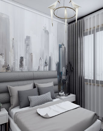 时代倾城115㎡现代风格装 ...