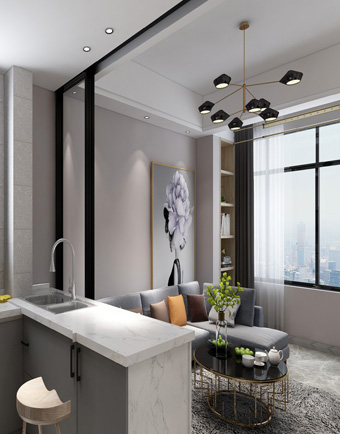 水墨林溪72㎡混搭风格案例 ...