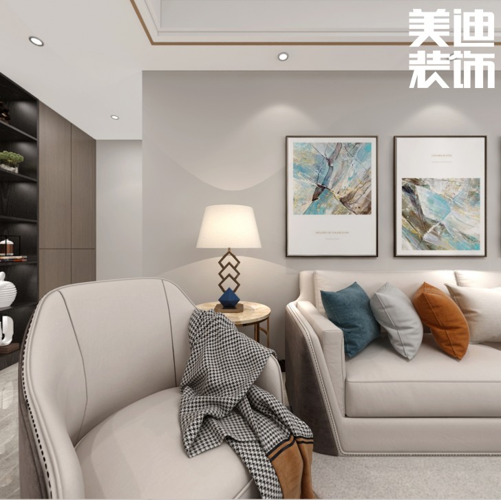 三湘小区120㎡现代轻奢风格案例效果图--其他