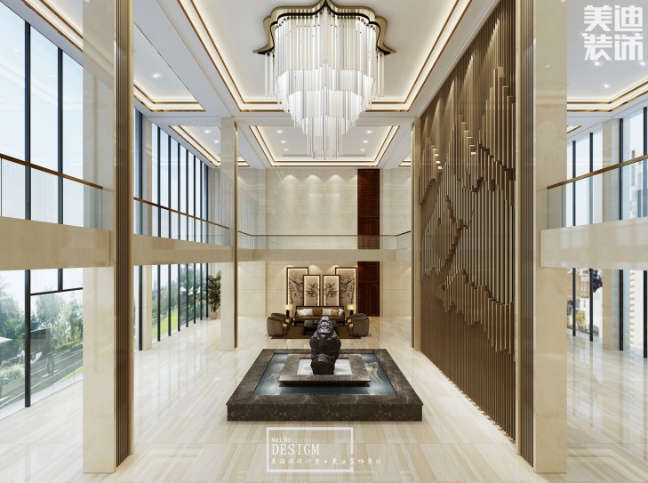 贵州御诺乳业公司8500平米办公楼装修效果图