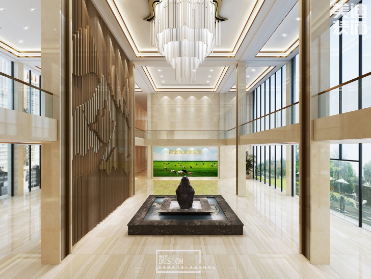 贵州御诺乳业公司8500平米办公楼装修效果图