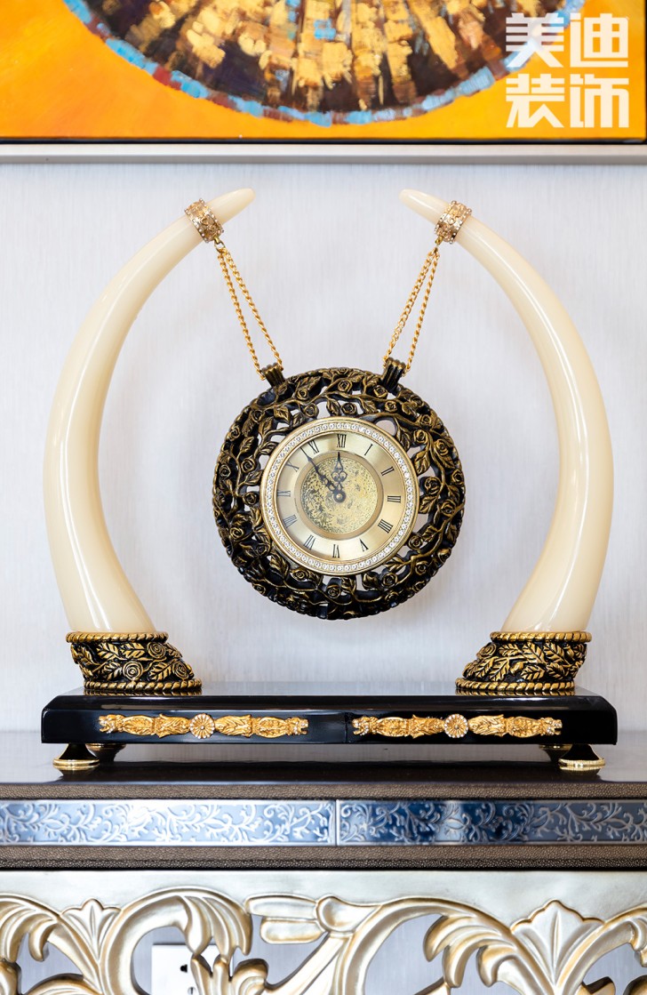 双湾国际215平米法式轻奢风装修案例实拍图-细节