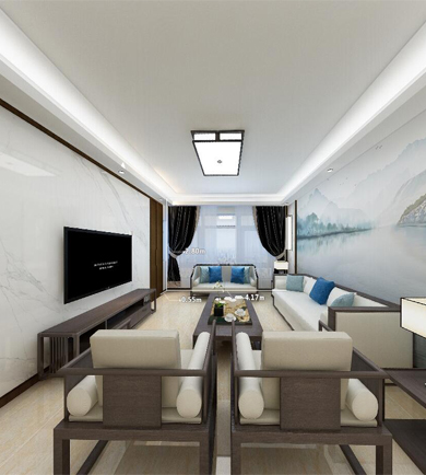 三润城162㎡新中式风格全 ...