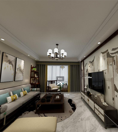 金茂湾120㎡新中式风格全 ...