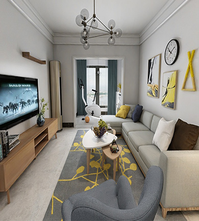 阳光城98㎡北欧风格全房全 ...