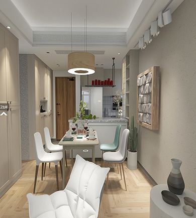 建发中央公园95㎡北欧风格 ...