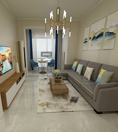 荣悦台90平米混搭风格全房 ...