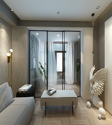 八方小区140平米工业风格 ...