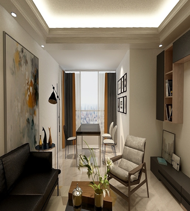 共和世家100m²现代风格全 ...