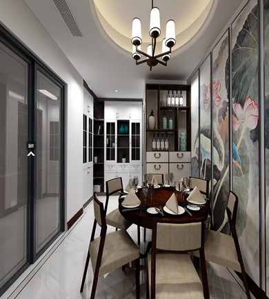 金地三千府150㎡新中式风 ...