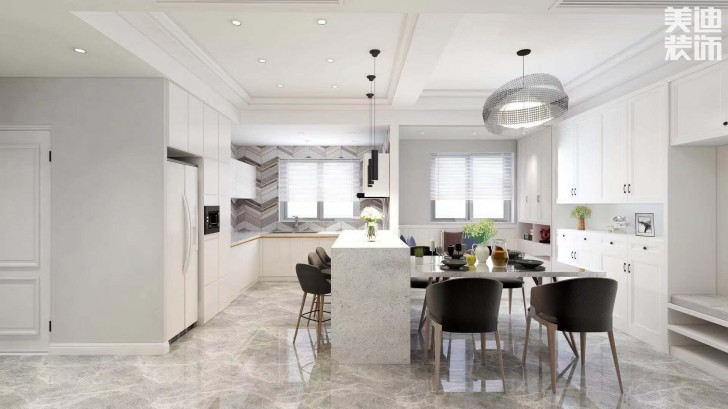 长盛岚庭105㎡现代风格案例效果图