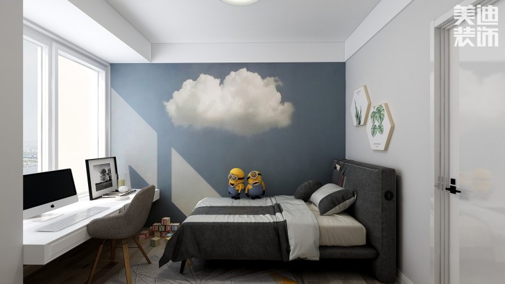 阳光城·尚东湾89㎡工业风格案例效果图