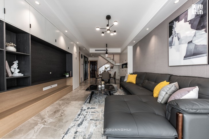 保利西海岸130㎡现代风格案例实拍图