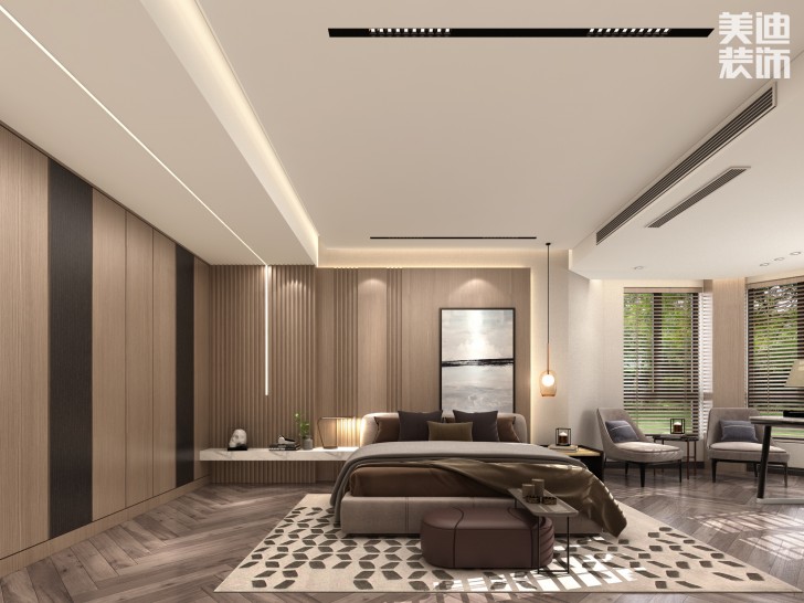 楚天逸品260㎡极简主义风格案例效果图