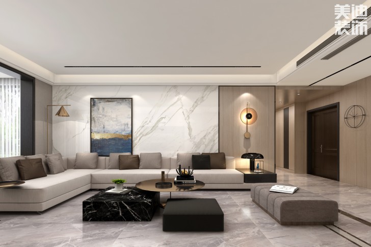 楚天逸品260㎡极简主义风格案例效果图