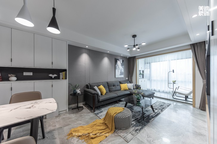 保利西海岸130㎡现代风格案例实拍图