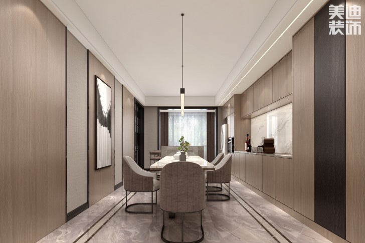 楚天逸品260㎡极简主义风格案例效果图