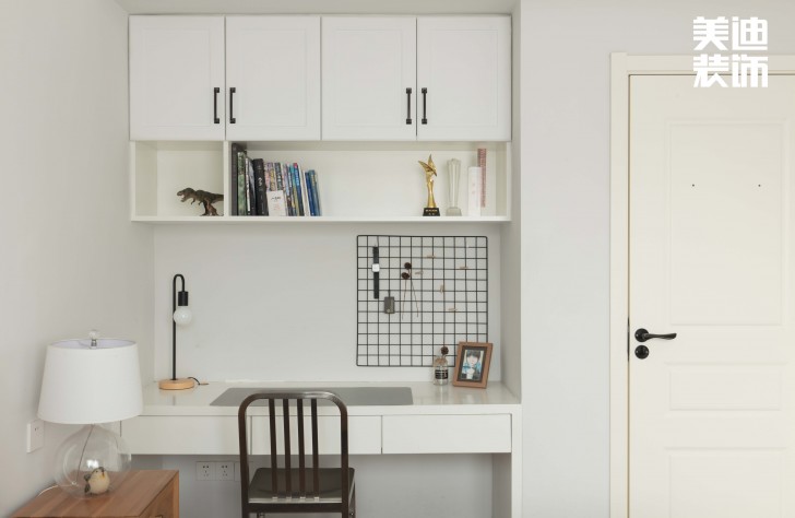 鑫远御文台100平方米北欧风格案例效果图--书房