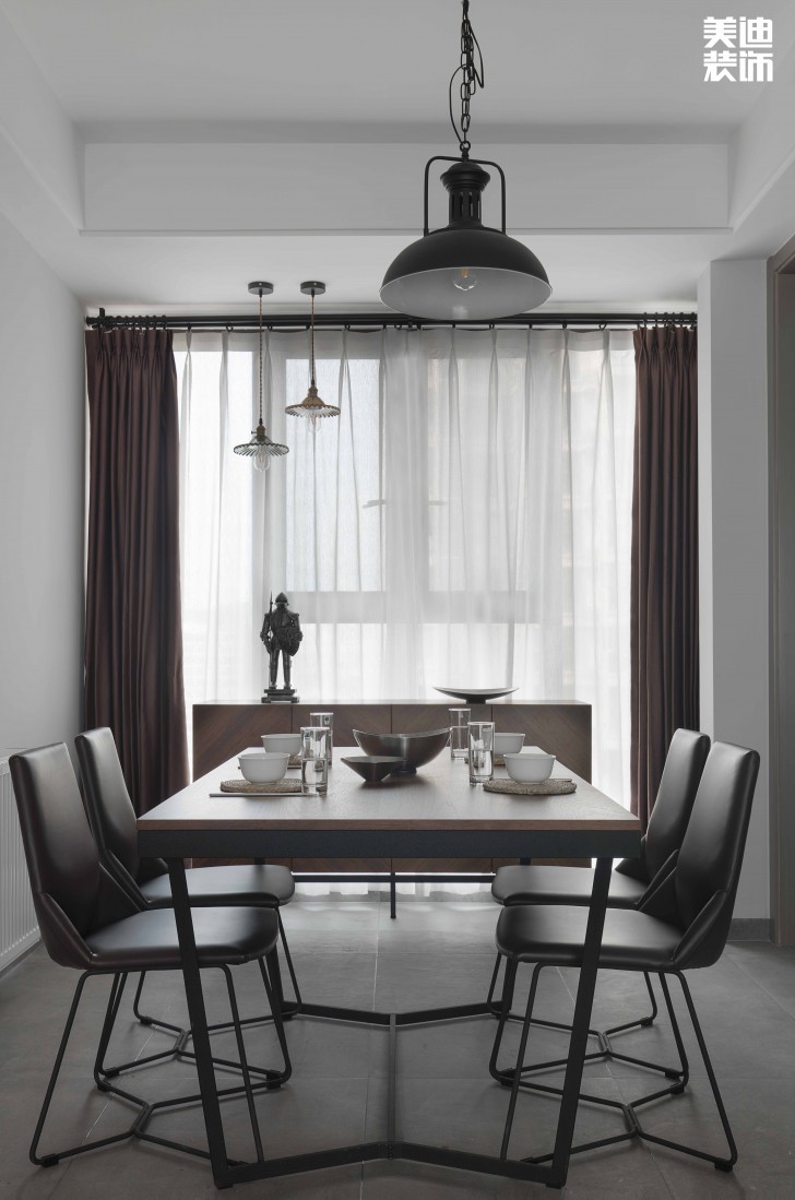 中建信和城112平方米工业风格案例效果图--餐厅
