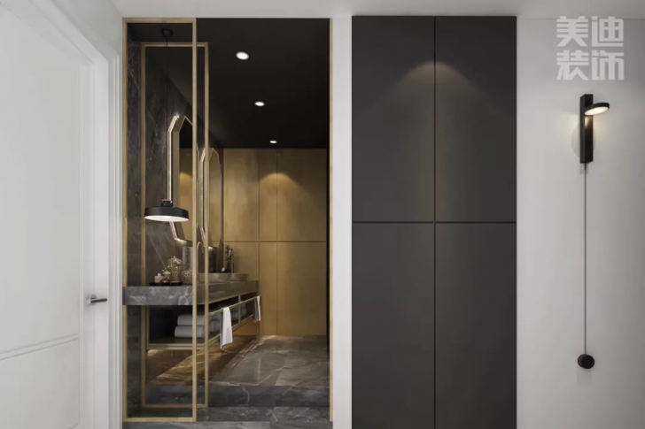景秀世纪140平方米现代风格案例效果图--卫生间