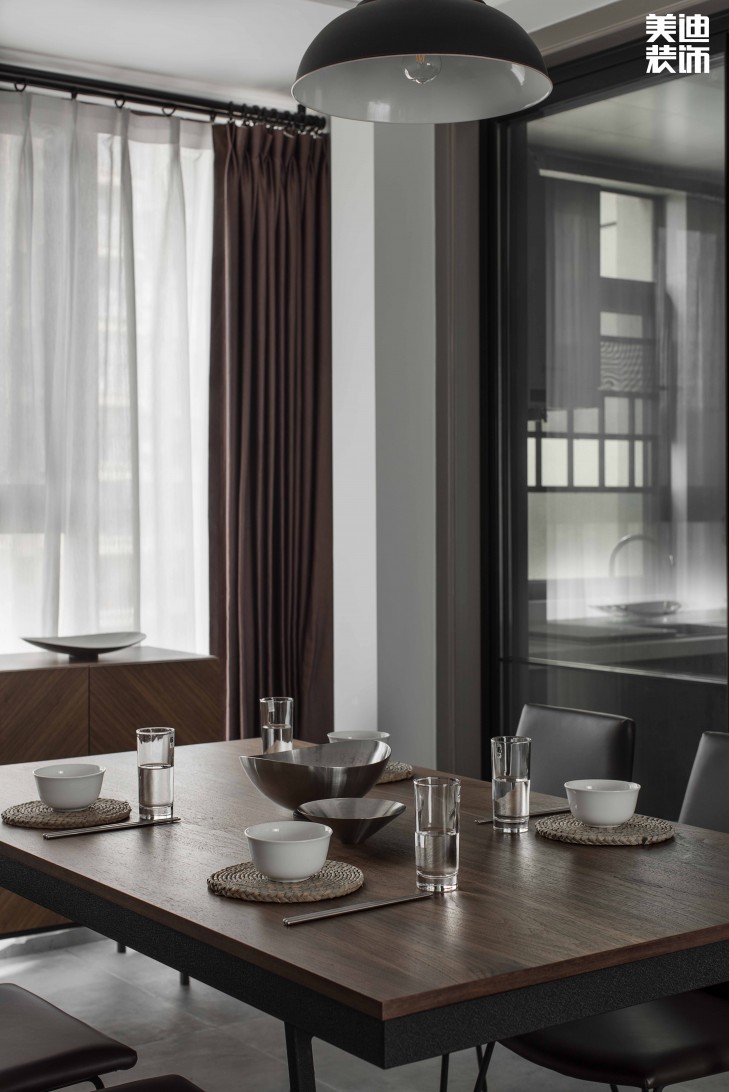 中建信和城112平方米工业风格案例效果图--餐厅