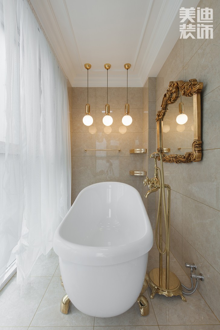 五矿沁园金城300平方米法式风格案例效果图--卫生间