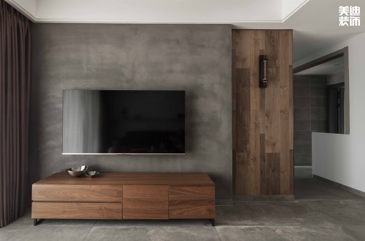 中建信和城112平方米工业风格案例效果图--客厅