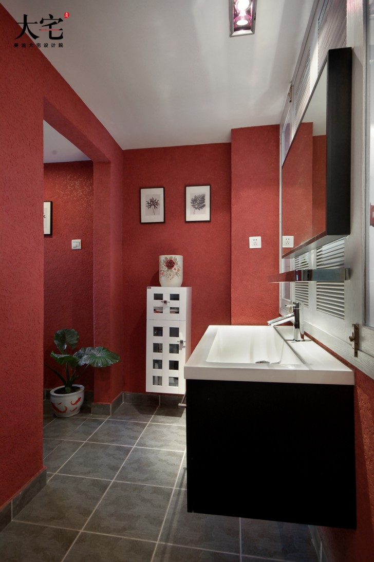 万科西街花园138平方米Loft民宿风案例效果图-卫生间