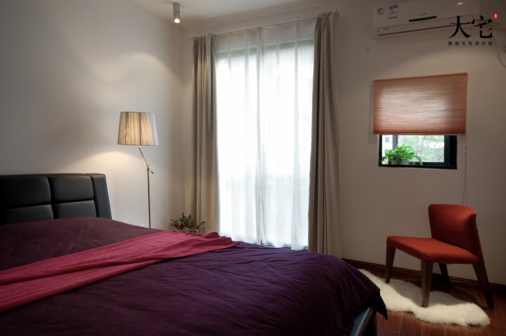 万科西街花园138平方米Loft民宿风案例效果图-卧室