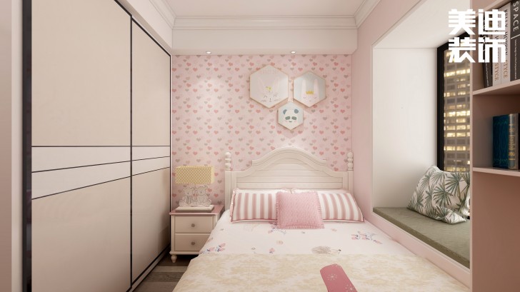 兰亭湾畔130㎡现代风格案例效果图—卧室