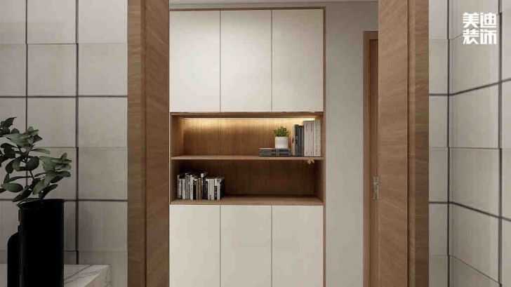 清溪川9号140㎡日式风格案例效果图-过道