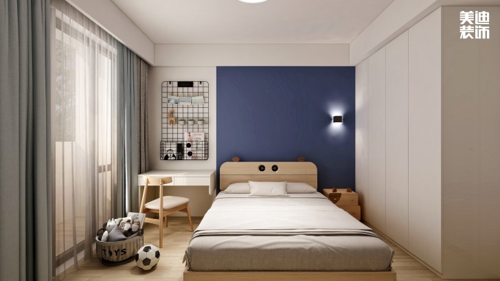梅溪香山134㎡现代极简风格装修案例效果图—卧室