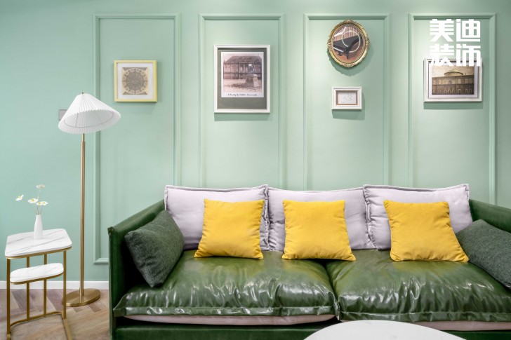  长房云时代109㎡北欧混搭风装修案例效果图 -客厅