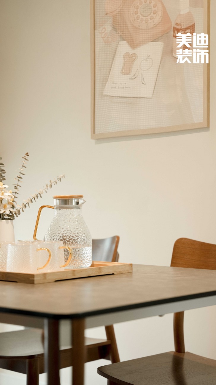  长房云时代109㎡北欧混搭风装修案例效果图 -餐厅